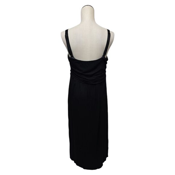 Lane Bryant Womens Black Maxi Dress Plus Size 18/20 Removable Straps Sleeveless‎ - Picture 2 of 11